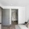 bedroom with bed and wall art